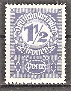 Briefmarke Österreich Portomarke Mi.Nr. 85 x ** Neue Ziffernzeichnungen 1920
