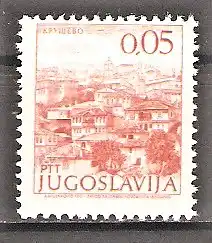 Briefmarke Jugoslawien Mi.Nr. 1509 I Ax ** Freimarke Sehenswürdigkeiten 1973 / Stadt Kruševo