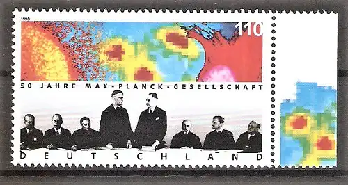 Briefmarke BRD Mi.Nr. 1973 ** Seitenrand rechts - Max-Planck-Gesellschaft zur Förderung der Wissenschaften 1998