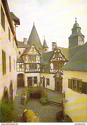 Ansichtskarte Deutschland - Mayen / Schloss Bürresheim - Schlosshof (1208)