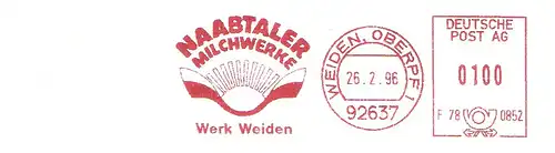 Freistempel F78 0852 Weiden Oberpf - Naabtaler Milchwerke - Werk Weiden (#2097)