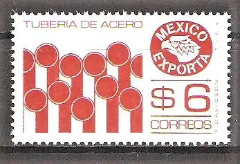 Briefmarke Mexiko Mi.Nr. 1786 xA ** Mexiko exportiert 1981 / Stahlrohre