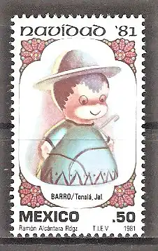 Briefmarke Mexiko Mi.Nr. 1765 ** Weihnachten 1981 / Schäfer