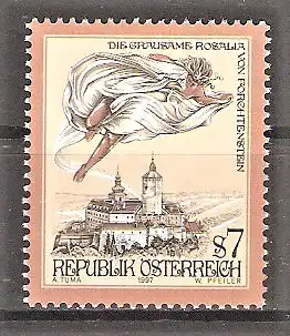 Briefmarke Österreich Mi.Nr. 2212 ** Sagen und Legenden aus Österreich 1997 / „Die grausame Rosalia von Forchtenstein“