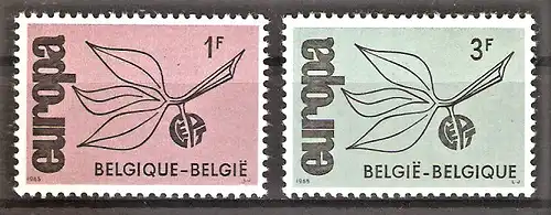 Briefmarke Belgien Mi.Nr. 1399-1400 ** Europa CEPT 1965 / Kompletter Satz !