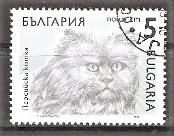 Briefmarke Bulgarien Mi.Nr. 3809 o Perserkatze