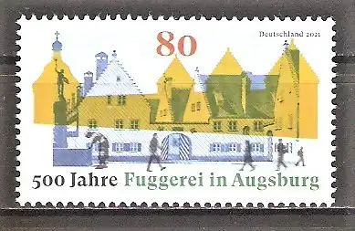 Briefmarke BRD Mi.Nr. 3621 ** 500 Jahre Fuggerei in Augsburg 2021