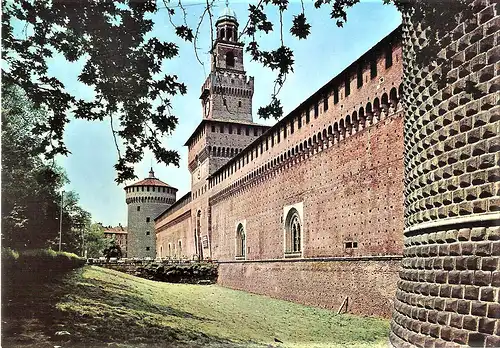 Ansichtskarte Italien - Mailand / Castello Sforzesco - Schloss Sforza (1559)