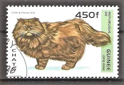 Briefmarke Guinea Mi.Nr. 1607 o Perserkatze Red Tabby
