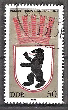 Briefmarke DDR Mi.Nr. 2817 o Stadtwappen 1983 / Berlin