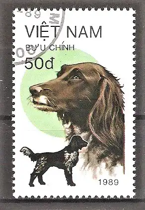 Briefmarke Vietnam Mi.Nr. 2075 o Münsterländer