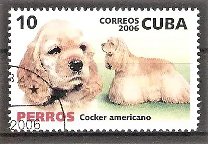 Briefmarke Cuba Mi.Nr. 4829 o Amerikanischer Cockerspaniel