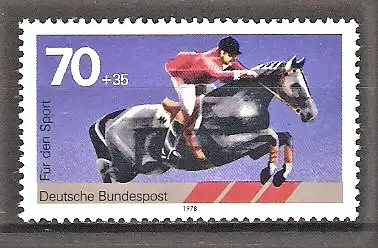 Briefmarke BRD Mi.Nr. 968 ** Sporthilfe 1978 / Springreiter