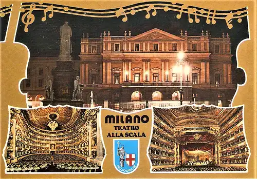 Ansichtskarte Italien - Mailand / Mailänder Scala / Opernhaus (1565)