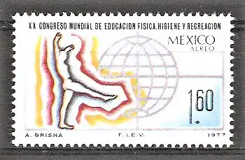 Briefmarke Mexiko Mi.Nr. 1567 ** 20. Internationaler Kongress für Erziehung, Hygiene und Freizeitgestaltung 1977