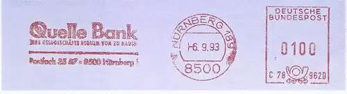 Freistempel C78 962D Nürnberg - Quelle Bank - Ihre Geldgeschäfte bequem von zu Hause (#2364)