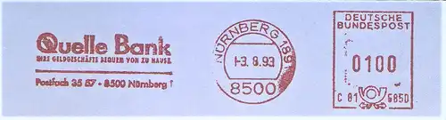 Freistempel C81 585D Nürnberg - Quelle Bank - Ihre Geldgeschäfte bequem von zu Hause (#2365)