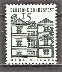 Briefmarke BRD Mi.Nr. 455 ** 15 Pf. Kleine Bauwerke 1964 / Schloss Tegel Berlin