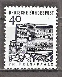 Briefmarke BRD Mi.Nr. 457 ** 40 Pf. Kleine Bauwerke 1964 / Burg Trifels in der Pfalz
