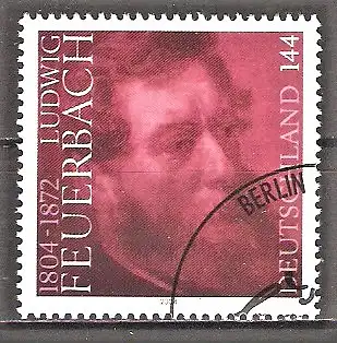 Briefmarke BRD Mi.Nr. 2411 o 200. Geburtstag von Ludwig Feuerbach 2004 / Philosoph