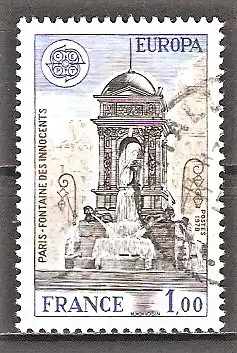 Briefmarke Frankreich Mi.Nr. 2098 o Europa CEPT 1978 - Baudenkmäler / Brunnen der Unschuldigen in Paris