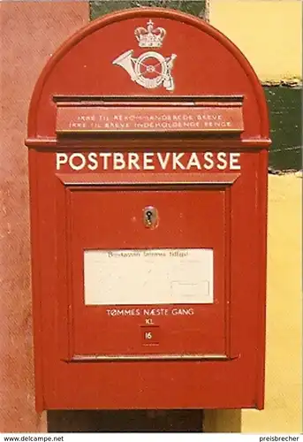 Ansichtskarte Dänemark - Bornholm / Postbriefkasten (384)
