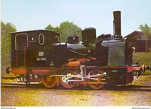 Ansichtskarte Deutschland - Güterzug Dampftenderlokomotive BR 89 7462 (1182)