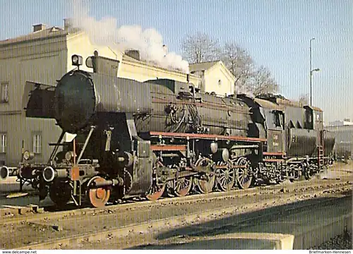 Ansichtskarte Österreich - Güterzug Dampflokomotive BR 52 4867 in Graz im Köflacher Bahnhof (1181)