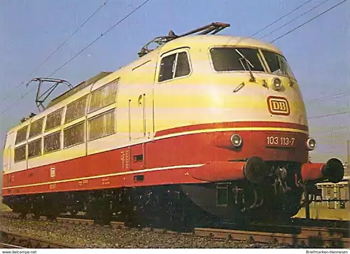 Ansichtskarte Deutschland - Elektro Schnellzuglokomotive BR 103 113-7 (1184)