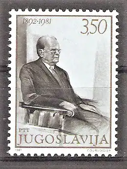 Briefmarke Jugoslawien Mi.Nr. 1886 ** 89. Geburtstag von Josip Broz Tito 1981