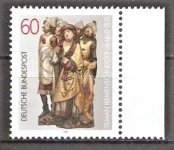 Briefmarke BRD Mi.Nr. 1099 ** Seitenrand rechts - Tilman Riemenschneider 1981
