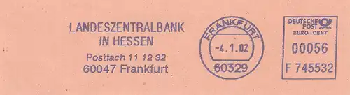 Freistempel F745532 Frankfurt - Landeszentralbank in Hessen (#2927)
