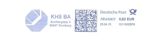 Freistempel 1D110025F8 Bamberg - KHS BA (#2559)