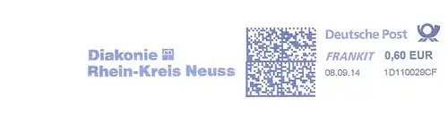 Freistempel 1D110029CF Neuss - Diakonie Rhein-Kreis Neuss (Abb. Kronenkreuz) (#2572)