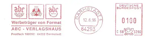 Freistempel C58 329G Darmstadt - ABC VERLAGSHAUS / Werbeträger von Format (#2707)