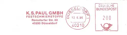 Freistempel Düsseldorf - K.S. PAUL GMBH - Festschmierstoffe (#2732)