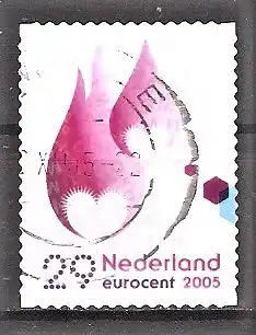 Briefmarke Niederlande Mi.Nr. 2348 o Dezembermarken 2005 - Flammen & Herzen