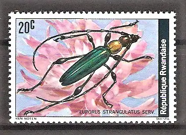 Briefmarke Ruanda Mi.Nr. 930 ** Käfer 1978 / Euporus strangulatus