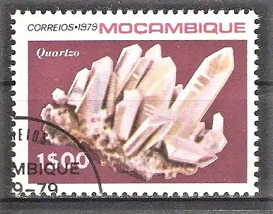 Briefmarke Mocambique Mi.Nr. 712 o Mineralien 1979 / Quarz