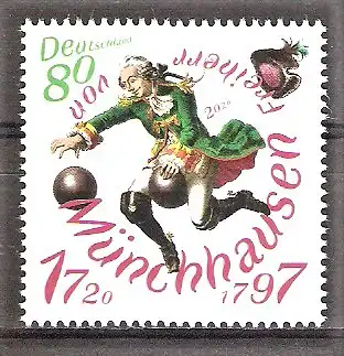 Briefmarke BRD Mi.Nr. 3546 ** 300. Geburtstag Freiherr von Münchhausen 2020
