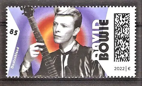 Briefmarke BRD Mi.Nr. 3661 ** 75. Geburtstag von David Bowie 2022