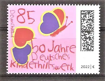 Briefmarke BRD Mi.Nr. 3676 ** 50 Jahre Deutsches Kinderhilfswerk 2022