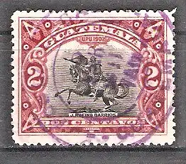 Briefmarke Guatemala Mi.Nr. 112 o Nationale Symbole 1902 / Denkmal des Präsidenten J. Rufino Barrios