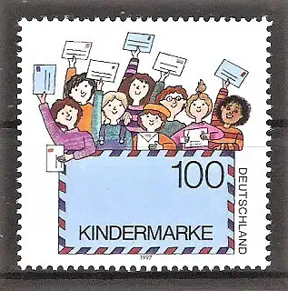 Briefmarke BRD Mi.Nr. 1933 ** Kindermarke 1997 / Kinder mit Briefen