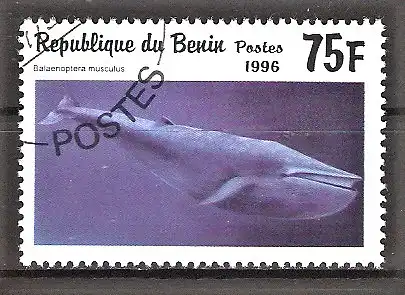 Briefmarke Benin Mi.Nr. 864 o Blauwal