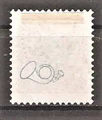 Briefmarke Schweden Mi.Nr. 37 o Freimarke Kronen 1886 mit rückseitigem Aufdruck eines blauen Posthorns