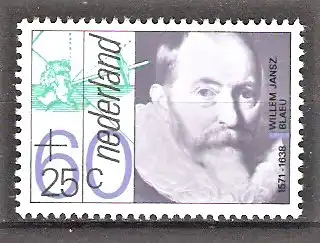 Briefmarke Niederlande Mi.Nr. 1229 ** Kultur und Geschichte 1983 / Willem Jansz Blaeu (Kartograph)