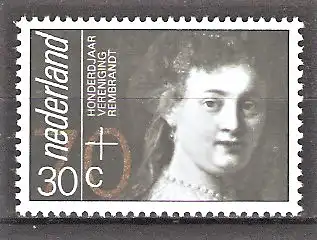 Briefmarke Niederlande Mi.Nr. 1231 ** Kultur und Geschichte 1983 / "Saskia" - Gemälde von Rembrandt