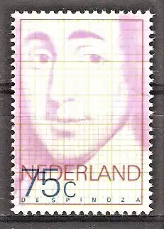 Briefmarke Niederlande Mi.Nr. 1094 ** 300. Todestag von Baruch de Spinoza 1977 / Philosoph
