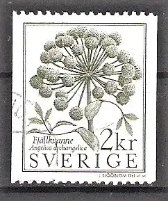 Briefmarke Schweden Mi.Nr. 1274 o Fauna und Flora der schwedischen Bergwelt 1984 / Engelwurz (Angelica archangelica)